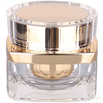 30ml 15g Gold glass airless cream pump jar